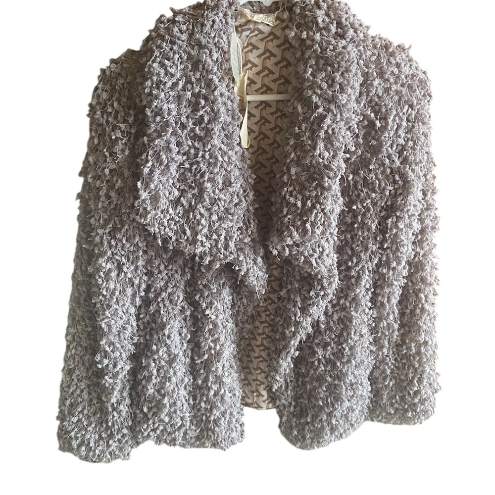 Shaggy NWT purple jacket size small